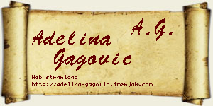 Adelina Gagović vizit kartica